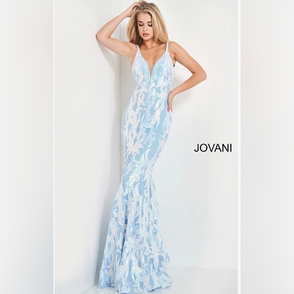 Jovani #3263 light blue dress